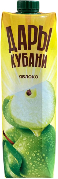 Нектар яблочный осветленный 0,95л. Дары Кубани Ultra Edge 1/6