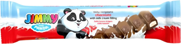 Шоколад молочный JIMMY MILKY с молочной начинкой 20 гр 1/24 TAYAS