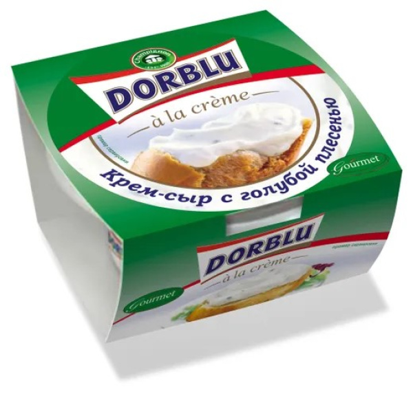 Крем-сыр НЕЖНЫЙ с голубой плесенью 65% "Блю Чиз" 80гр 1/8шт