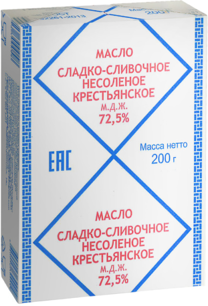 Масло растительное 72,5% 200г корекс 1/16