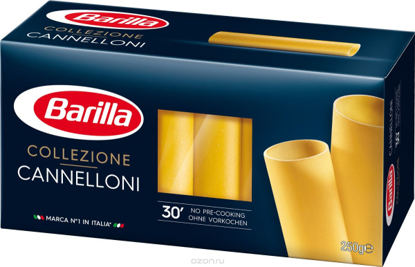 Паста КАННЕЛЛОНИ BARILLA 250гр 1/12