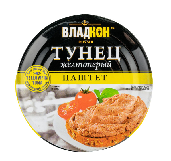Паштет из филе тунца желтоперого За Родину 80 г 1/12 ключ