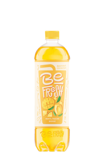 С/С напиток Befresh Манго – Ананас - Персик Калинов Родник 0,45 л. 1/12