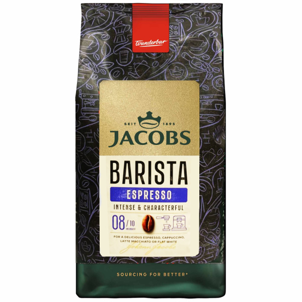 Кофе в зёрнах JACOBS BARISTA ESPRESSO 1кг 1/4 M