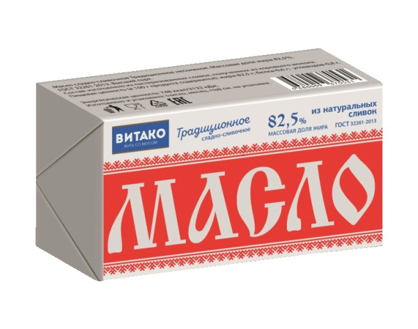 Масло "Традиционное" 82,5% 180гр ТМ "Витако" 1/20