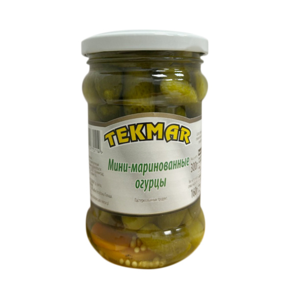 Маринованные мини-огурцы TEKMAR 300 г ст/б 1/10