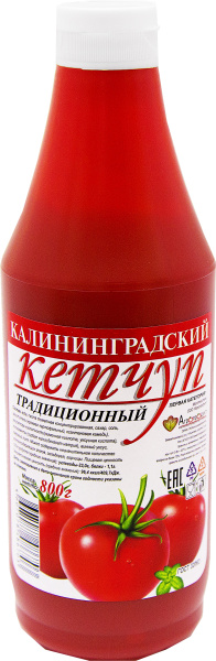Кетчуп Томатный 1 категории 800 1/6