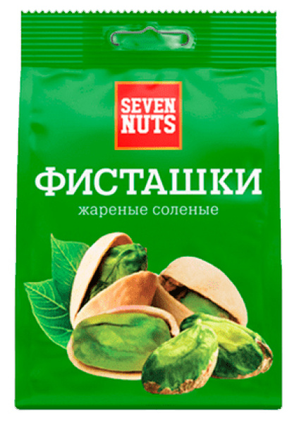 Фисташки жареные соленые ТМ "Seven Nuts" 150г 1/12