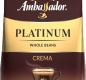 Кофе в зёрнах Ambassador Platinum Crema, пакет, 1000г (*6)
