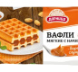 Вафли мягкие Гофры с начинкой со вкусом вареная сгущенка 108г 1/16